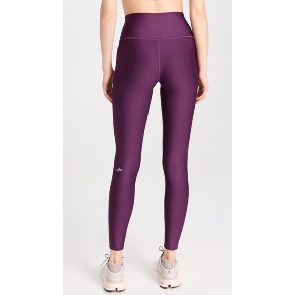 Alo High-Waist Airlift Leggings Dark Plum Purple Hi-Rise Waisted Skinny Pants M - Picture 2 of 8